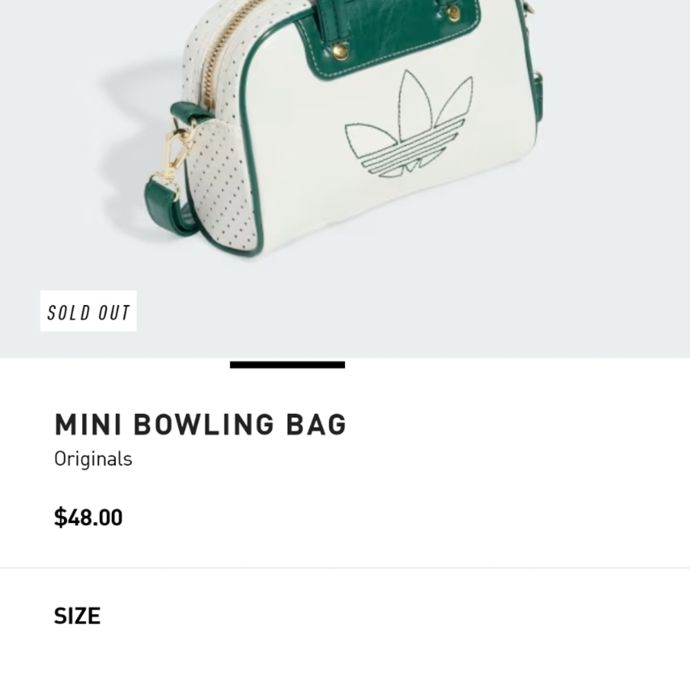 Adidas Mini Bowling Bag - Green and White - Picture 4 of 7